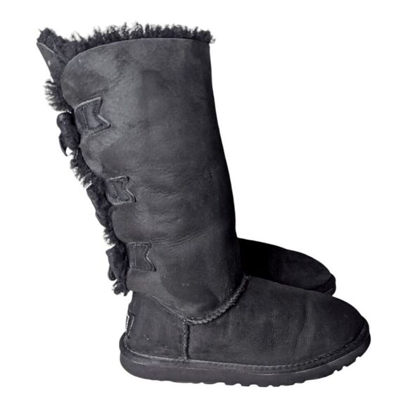 UGG Limited Edition Amelie Tall Bailey Bow Swarovski Crystal Boot Size 6 - Picture 3 of 7
